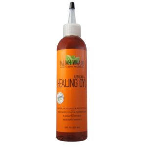 Taliah Waajid Black Earth Products African Healing Oyl | Total Body Oil | Softens, Moisturize, Coats, and Protects Hair & Skin | Infused with Vitamin E, Olive Oil, and Sunflower Oil- 8oz (T128) 2-Pack