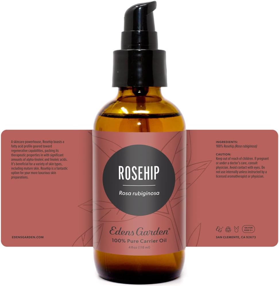 Edens Garden Rosehip Carrier Oil 100% Pure Cold Pressed Natural Moisturizer 118 ml - Image 9