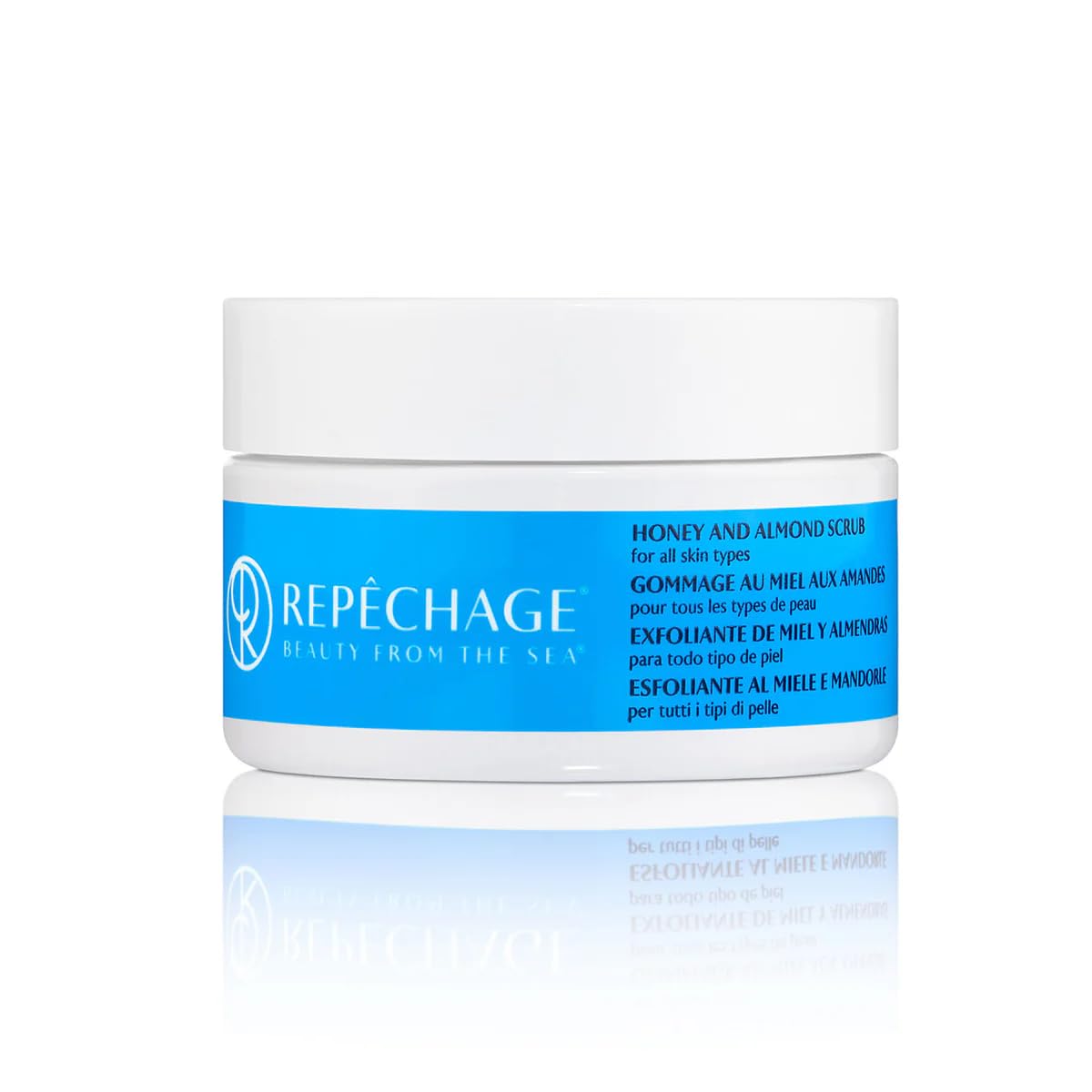 Repechage Honey and Almond Scrub For All Skin Types - Exfoliating Face Mask and Scrub Deeply Cleanses, Gentle Face Exfoliator Helps Remove Blackheads, 125ml / 0.5 oz.
