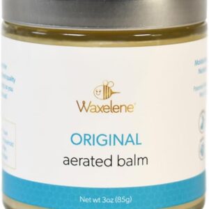 Waxelene Original Aerated Balm, Travel Jar, Organic Multipurpose Ointment the Petroleum Jelly Alternative Eczema Dry Sensitive Skin Face Moisturizer
