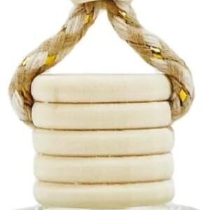 Hanging Car Air Freshener - Pistachio & Salted Caramel - 1 Pack Reusable car diffuser Jar with Pistachio & Salted Caramel Essential Oil, Long-Lasting Air Deodorizer