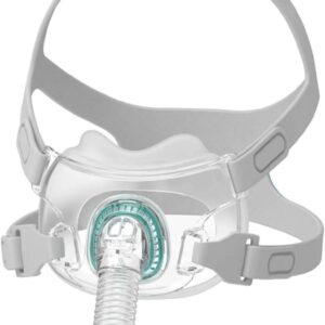 CPAP Mask, Upgrade CPAP Full Face Mask CPAP Supplies with Headgear, Elbows, Cushion and Tube, Suitable for Various Models of CPAP Machines (M)