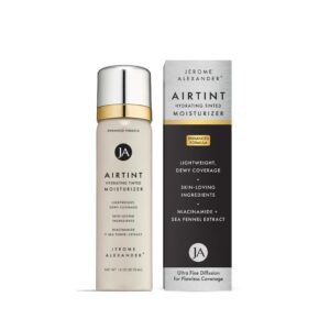 Jerome Alexander MagicMinerals AirTint Tinted Moisturizer AirBrush Spray Light Shade | Tinted Moisturizer Spray with Anti-Aging Ingredients | Fair