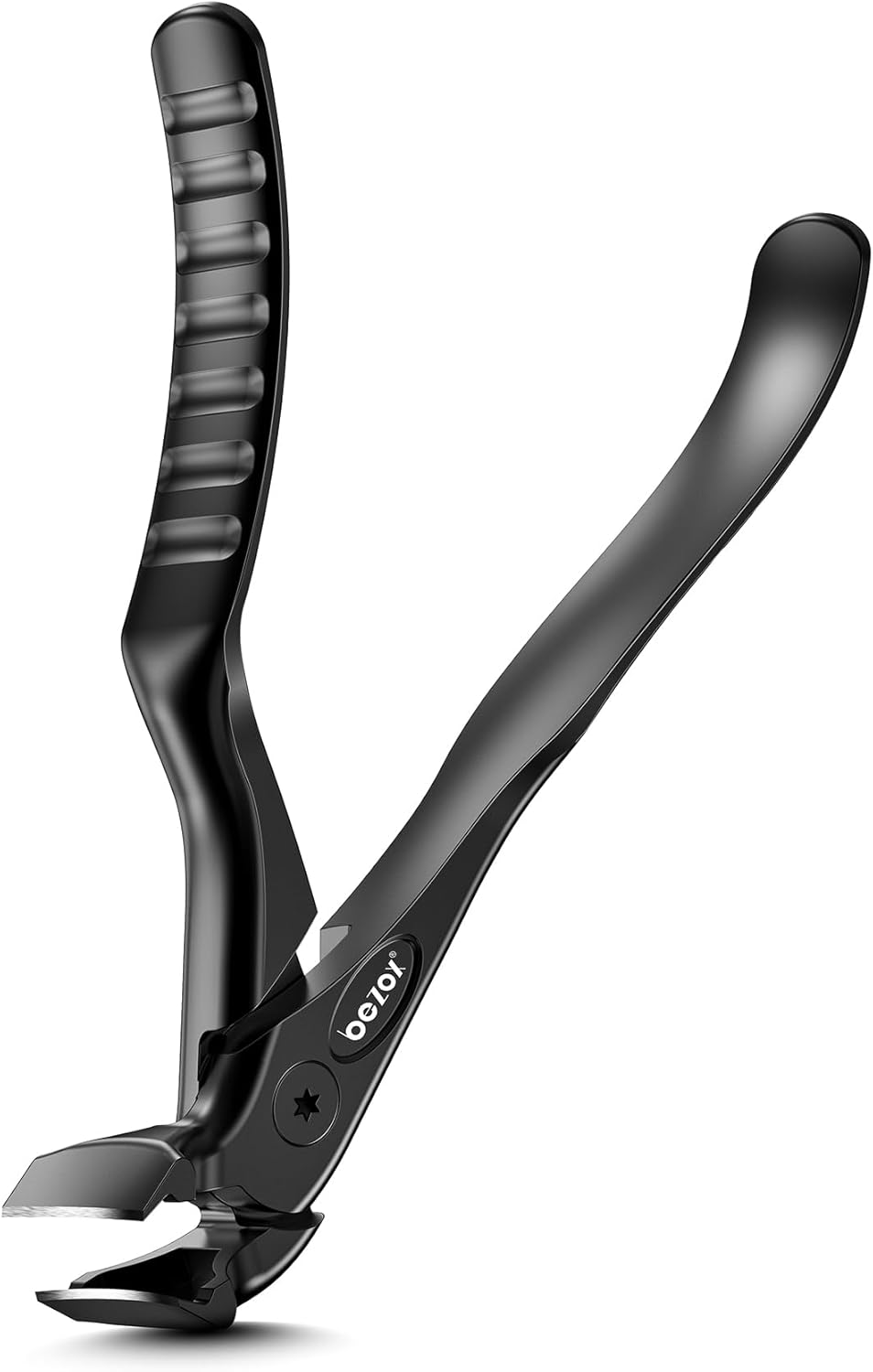 BEZOX Toenail Clippers for Seniors β Upgraded Long Handled Curved Head Toe Nail Clippers for Thick Nails for Elderly - Black