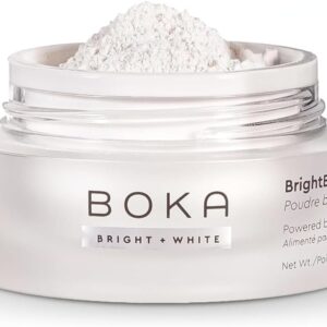 Boka Teeth Whitening Powder - Nano Hydroxyapatite, Appropriate for Sensitive Teeth, Whitening -Toothpaste Alternative with Essential Oils, Has Probiotics, Multivitamins & Aloe