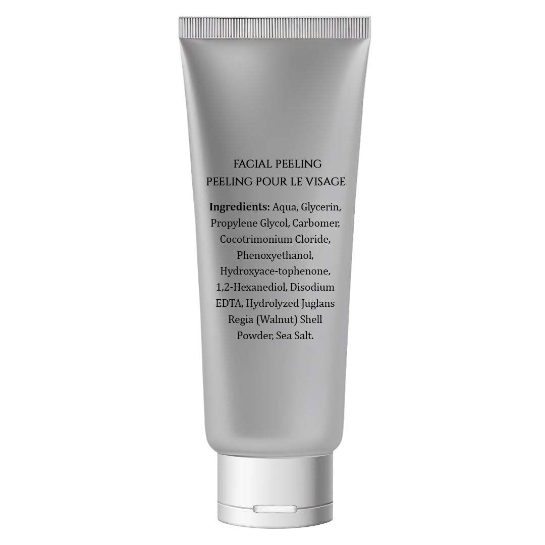 Vivo Per Lei Facial Peeling Gel - Contains Dead Sea Minerals and Nut Shell Powder - Gentle Face Exfoliator Scrub and Blackhead Remover - Peel Your Skin to a Fresher You - 3.4 Fl. Oz. - Image 5
