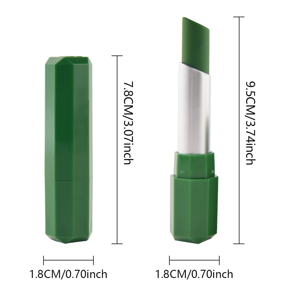 Medium Sea Green Matte Lipstick - Pigmented Lip Crayon & Face Paint Stick for Women Everyday Halloween Birthday Party Wear, Younger-Looking Lip Makeup, Labial para fiesta de disfraces 20 - Image 7