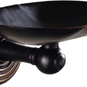 Leyden Bronze Soap Dish, Oil Rubbed Bronze Soap Holder Wall Mount Soap Basket Soap Tray Bathroom Organizer Drilling with Screws