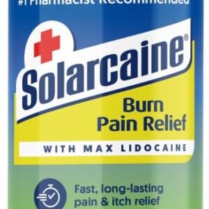 Solarcaine Aloe Sunburn Relief Spray with 4% Lidocaine - After Sun Care Relief for Burns, Scrapes & Itch - Aloe Spray to Soothe, Cool & Replenish Skin - 4oz