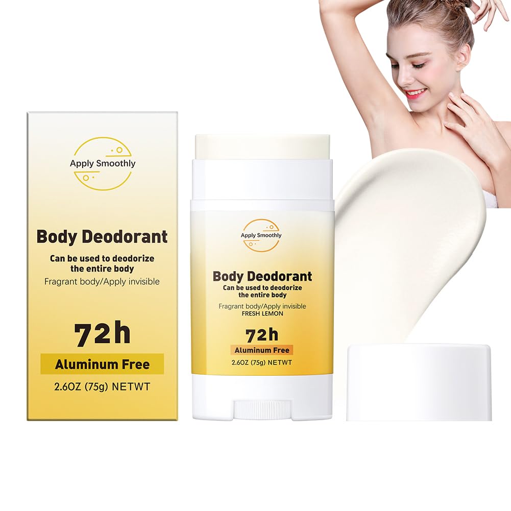 Men Women Deodorant Stick,Aluminum Free Whole Body Deodorant For Women & Men,72 Hours Odor Protection Natural Deodorants for Man,Men's Women's Deodorants Stick (2.6 Oz, Lemon)