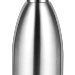 304 Stainless Steel Soap Dispenser 16oz Rust-Proof Liquid Soap Pump Bottle for Kitchen or Bathroom Countertop Hand Dish Lotion Leak-Proof (Brushed Nickel)