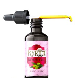 Kyria Greek Extra Virgin Olive Oil For Skin Care - Body Oil - Unrefined Cleansing Oil - Vitamin E - Face Moisturizer For Women - Active Skin Repair - 100% Pure cold pressed Greek Olive Oil - 2 FL OZ