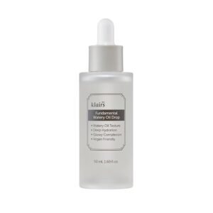 DearKlairs Fundamental Watery Oil Drop, 1.69 Fl Oz, water-based serum with the rich hydration of a facial oil