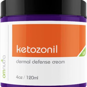 Ketozonil Organic Based Dermal Defense Cream - 4OZ OTC Jock Itch Cream Athletes Foot Treatment