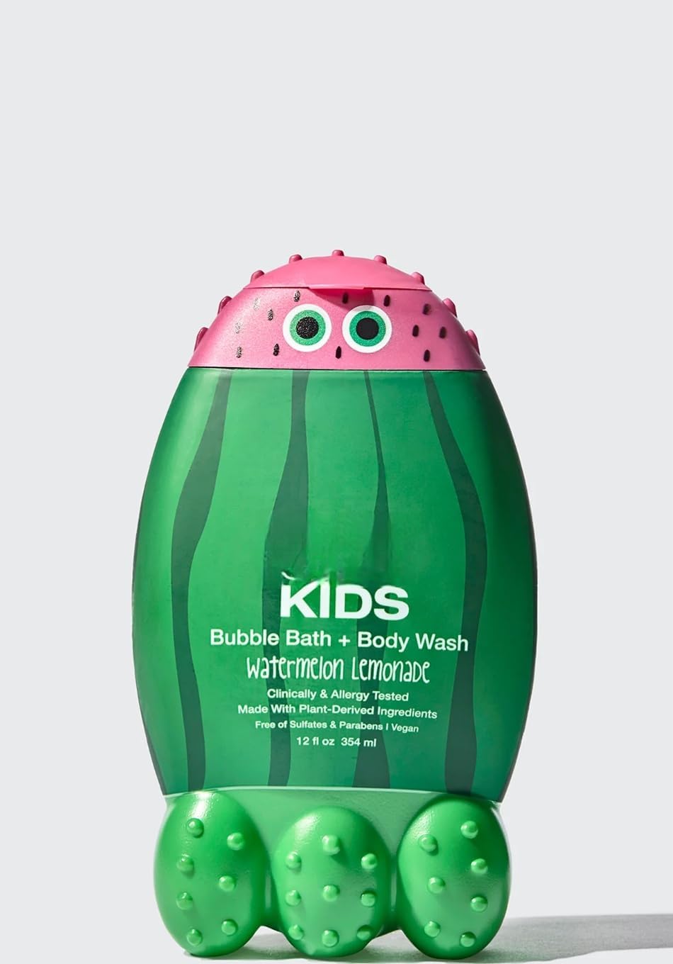 Raw Kids 2-in-1 Bubble Bath/Body Wash Sugar, Scent: Watermelon Lemonade (Gently Cleanse, Hydrate and Leave Skin Feeling Naturally Soft and Squeaky Clean. for Ages 3 Years and up) - 12oz