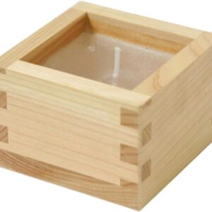 IPPINKA Hinoki Candle in Hinoki Wood Sake Cup