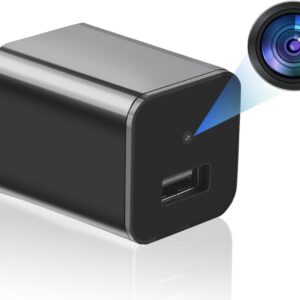 Hidden Camera 1080P WiFi Spy Camera - Spy Cam with Night Vision & Motion Detection, Wireless Indoor Security Camera for Pet/Baby/Nanny, USB Charger, App Live Feed, Smallest Smart for Home Monitoring