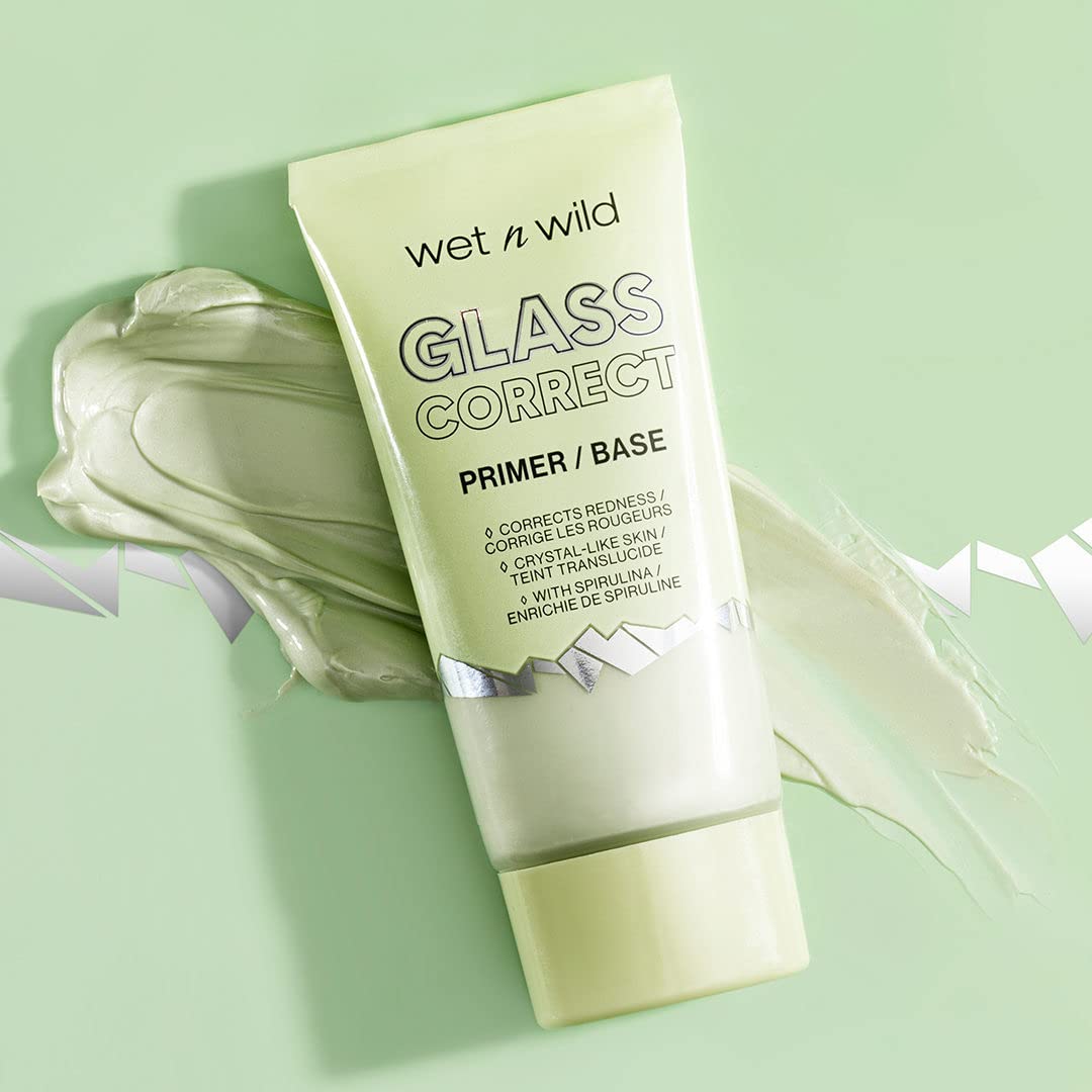 wet n wild Prime Focus Glass Skin Correct Primer Bright Crystal Finish, Green, 0.91 Fl Oz - Image 6