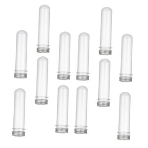 12pcs Tube Bottles for Candy Storage Bath Salt and Samples Sealed Reusable Storage Tubes for Parties and Projects