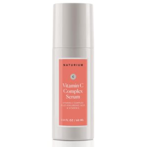 Naturium Vitamin C Complex Face Serum Jumbo, Anti-Aging Facial Treatment with Hyaluronic Acid & Vitamin E, 2 oz
