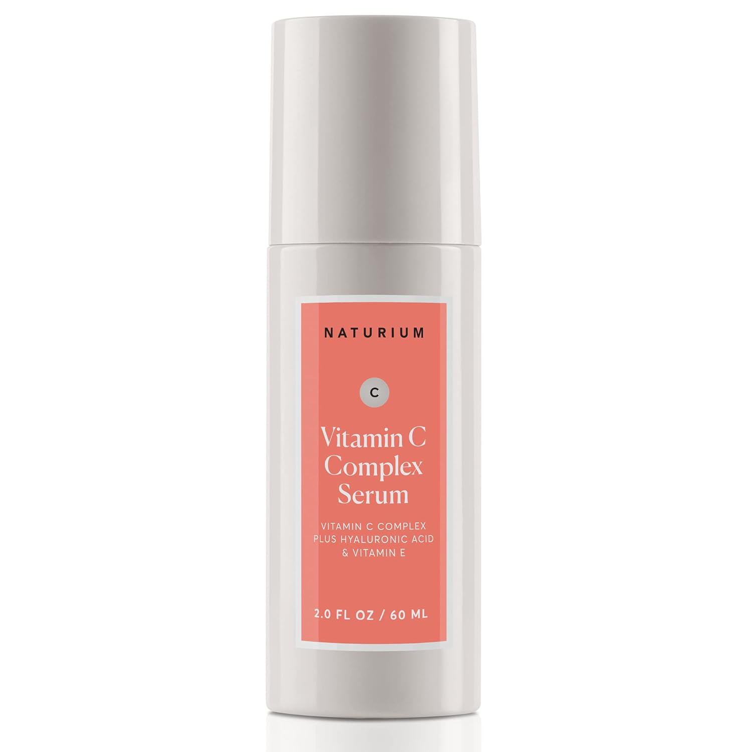 Naturium Vitamin C Complex Face Serum Jumbo, Anti-Aging Facial Treatment with Hyaluronic Acid & Vitamin E, 2 oz