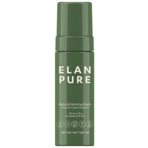 Non Toxic Self Tanner - Organic Tanning Foam - Long Lasting Natural Looking Tan - Streak Free Smooth Application - Plant Based Ingredients - Vanilla