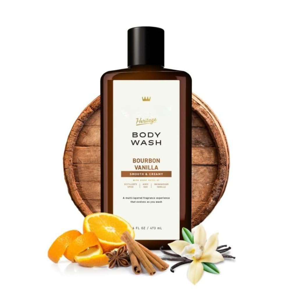 Men's Body Wash, Bourbon Vanilla Scent, 16 oz (Pack of 1) - Image 4