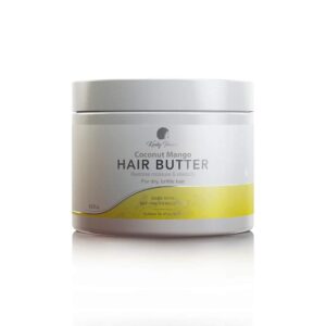 Kinky Tresses Daily Moisturizer Coconut Mango Hair Butter | Penetrates, Nourishes and Protects Each Strand | Balanced pH & Luscious Treat for Your Hair | 8 Oz