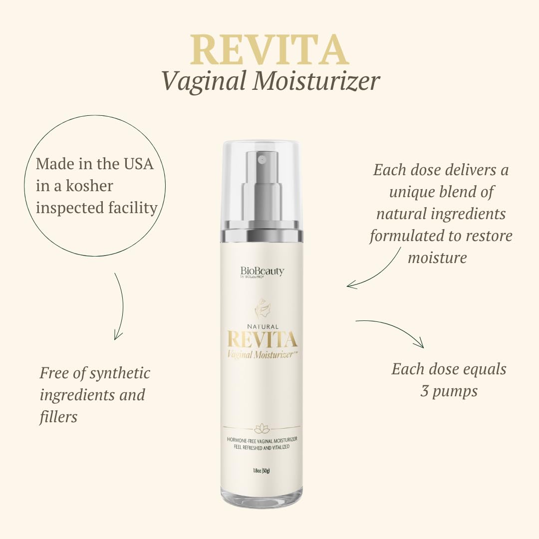 Revita Hormone-Free Vaginal Moisturizer Cream with Shea Butter Hyaluronic Acid 1.8oz - Image 2