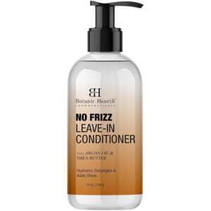 Botanic Hearth Leave in Conditioner for Curly, Frizzy, Dry, Damaged Hair | Detangling Conditioner With Shea Butter, Argan Oil & Allantoin | Smooth Flyaways & Add Shine | For All Hair Types | 8 oz