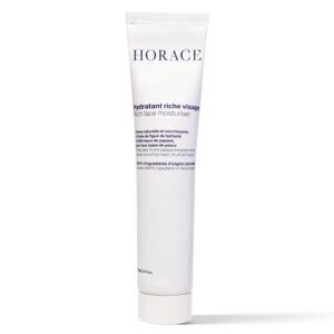 HORACE Rich Face Moisturizer for Men - Hydrating Cream with Organic Prickly Pear Oil and Shea Butter - Moisturising Skincare for All Skin Types - Unscented, 2.5 fl.oz