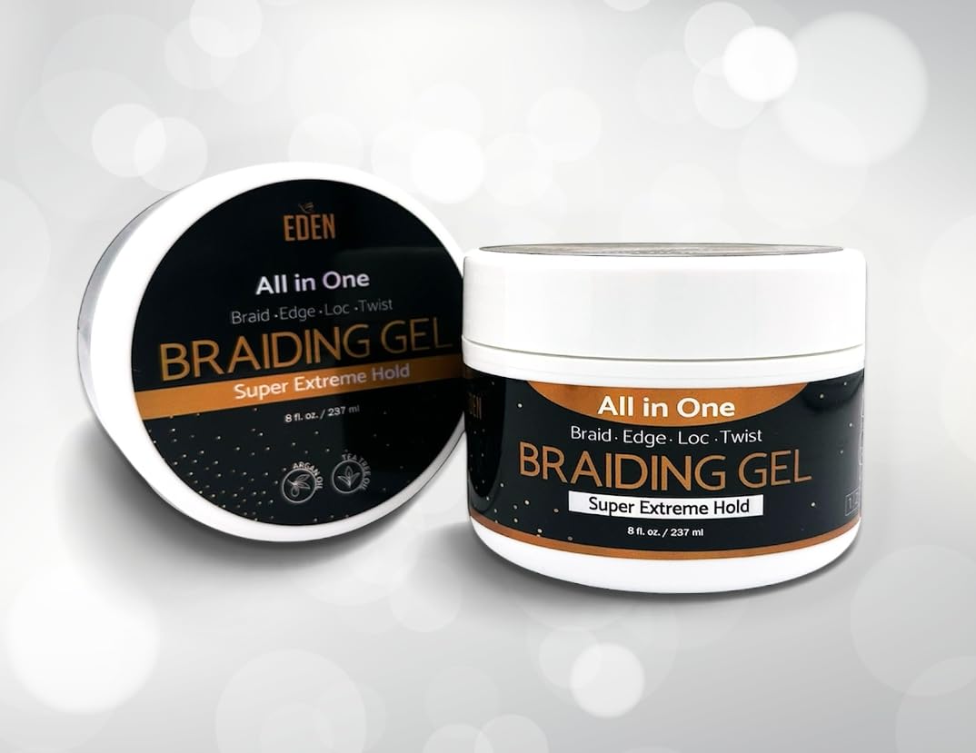 EDEN Braiding Gel (8 Fl oz) | No Flaking or Whitening - Image 5