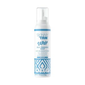 Skinny Tan Self-Tanning Whip - Nourishing Glow Self Body Tanner - Self Tan with Hyaluronic Acid, Superfoods, and Vitamin E - Medium - 5 oz