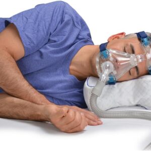 Contour CPAPMax 2-in-1 Cooling Plush CPAP Comfort Pillow - Reduce Air Leaks, Hose Tangles, Mask Discomfort & Adjust Thickness, for Side, Stomach, Back Sleepers, All Masks - Works 1st Night