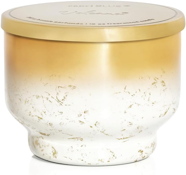 Capri Blue Volcano Scented Candles for Home - Glimmer Inverted Jar Candles - Long Lasting Candles - Soy Candles - Holiday Candles with White & Gold Ombre Glass Candle Holder (10 oz), CB-626-VOL-R - Image 7
