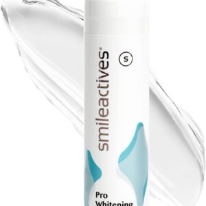 Smileactives Teeth Whitening Gel for Toothpaste with Clinical-Grade Hydrogen Peroxide, Tooth Stain Remover for White Teeth, Dentist Quality Pro Whitening Gel to Remove Coffee Stains, 2 oz Bottle