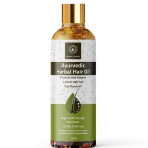 Ayurvedic Multipurpose Hair Oil - Combats Dandruff & Hair Fall with 21 Natural Indian Herbs for Men & Women (100ml)