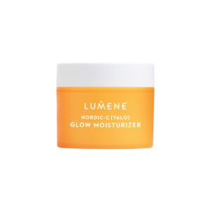 Lumene Nordic-C [Valo] Glow Moisturizer - Radiance Boosting Facial Moisturizer for Dry Skin - Enriched with Hyaluronic Acid & Vitamin C to Visibly Brighten + Plump Skin - 100% Vegan Skin Care (1.7 oz)