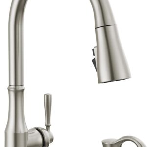 Delta 19877Z-SPSD-DST Capertee Kitchen Faucet, SpotShield Stainless