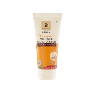 Pilgrim 2% Vitamin C Oil-Free Moisturizer for Face with Kakadu Plum & Lime Pearl | Lightweight Hydration for Oily, Acne-Prone & Dry Skin | Daily Use | For Men & Women | 1.76 Oz (50gm)