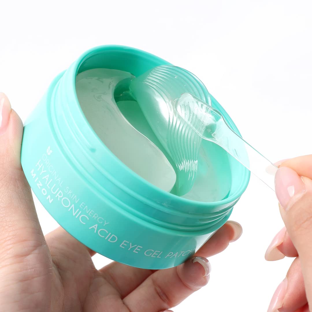 MIZON Hyaluronic Eye Gel Patch with Triple Hyaluronic Acid and Seaweed Extracts for Deep Hydration, Plumping, and Soothing – 60pcs – Improves Dryness and Smooth Texture - Image 4