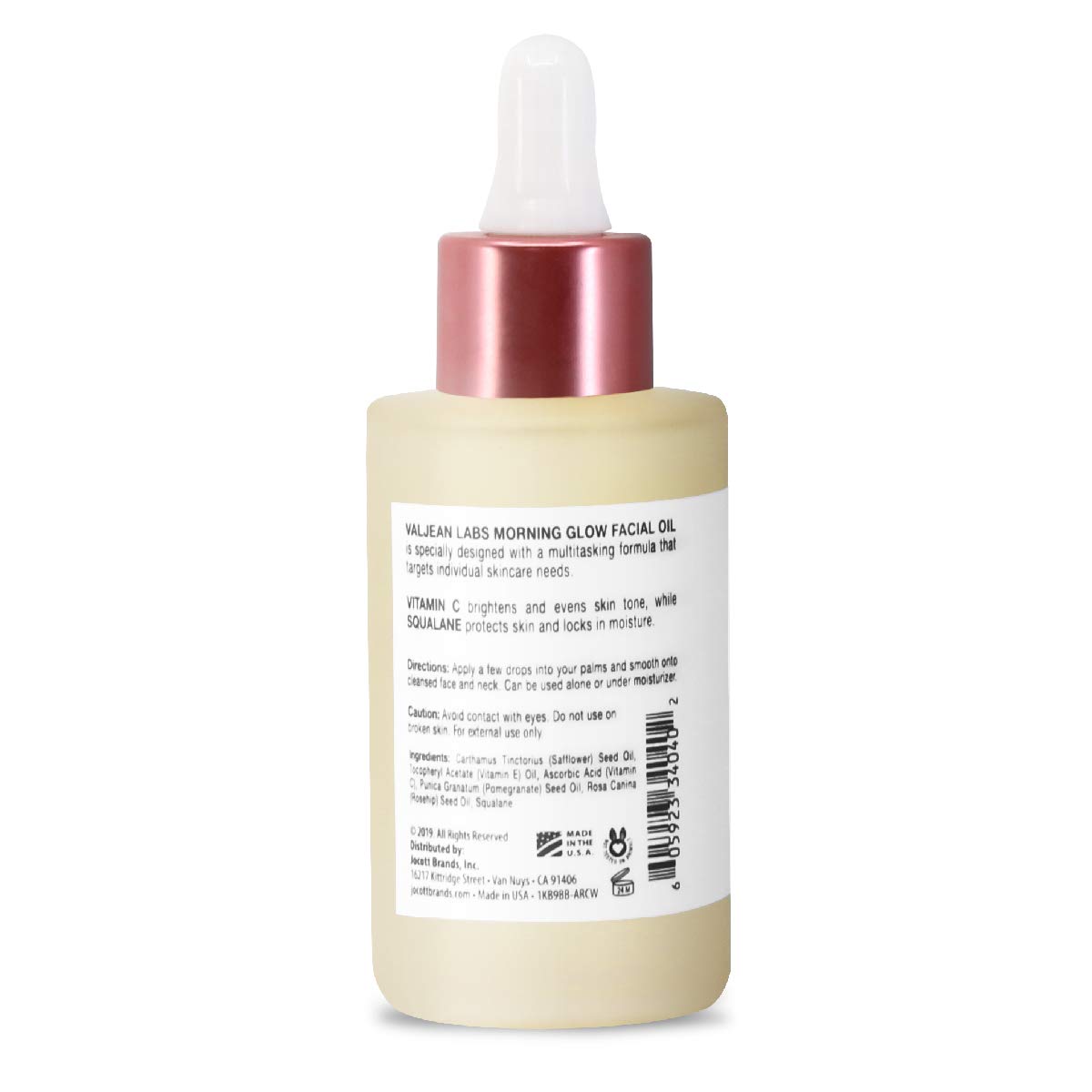 VALJEAN LABS Morning Glow Facial Oil, Vitamin C & Squalane, All Skin Types, Hydrating & Brightening, 1.83 Fl Oz - Image 2