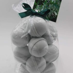 EUCALYPTUS & SPEARMINT - 14 Bath Bomb Fizzies - 14 per bag - USA MADE, SHEA, MANGO AND COCOA BUTTER, Ultra Moisturizing - Great for Dry Skin