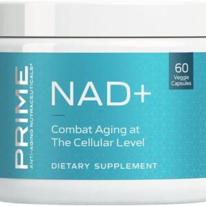 PRIME NAD+ Supplement with Nicotinamide Riboside & Pterostilbene - Advanced Anti-Aging Formula, Supports Cellular Health, Cognitive Function & Energy Production, Non-GMO, Gluten-Free, 30 Servings