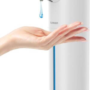 Automatic Soap Dispenser Touchless, Modern, Kitchen & Bathroom, Hands-Free, Adjustable Volume, Long Battery Life, Compatible with Thick & Thin Soap, Easy for Toddlers, Clog-Free, White
