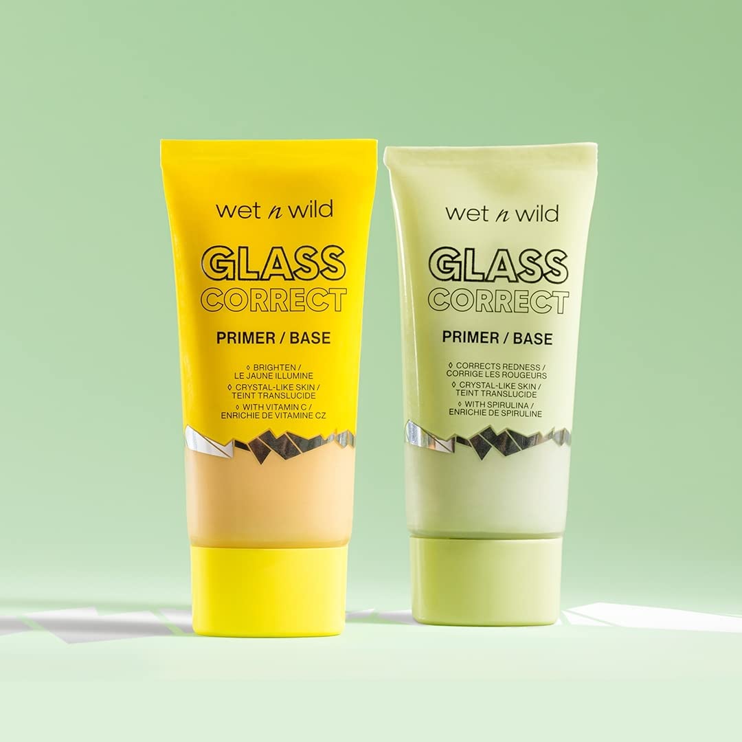 wet n wild Prime Focus Glass Skin Correct Primer Bright Crystal Finish, Green, 0.91 Fl Oz - Image 17