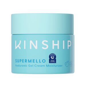 Kinship Supermello Hyaluronic Gel Cream Moisturizer – Hyaluronic Acid Face Lotion – Lightweight + Hydrating – Plump, Smooth + Soothe – Nourish Dry Skin – Rich Daily Use Clean Skin Care (3.3 oz)