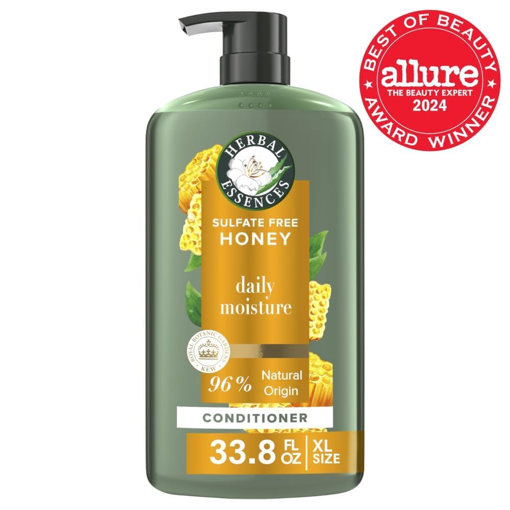 Herbal Essences Honey Daily Moisture Conditioner 33.8oz Dry Hair Camellia Oil Aloe Vera - Image 2