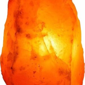 Dimmable Salt Lamp, Natural Himalayan Crystal Rock Salt Lamp Pink Light, Hand Crafted Wooden Base Direct from Foothills of The Himalayas Home Decor, Night Light & Gifts