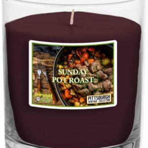 Pittsburgh Heritage Collection Yinz Hungry Series | Sunday Pot Roast | Beef Vegetable Scented Jar Candle Artisan Hand Poured to Order | 3 oz. 30 HR Burn 2" x 2 5/8" Reusable Tumbler | Brown